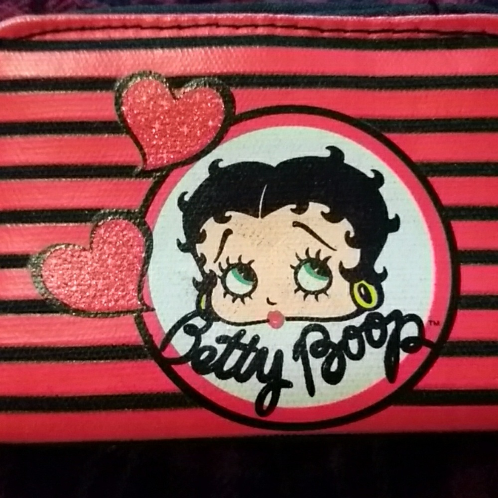 Red and black Betty boop wallet